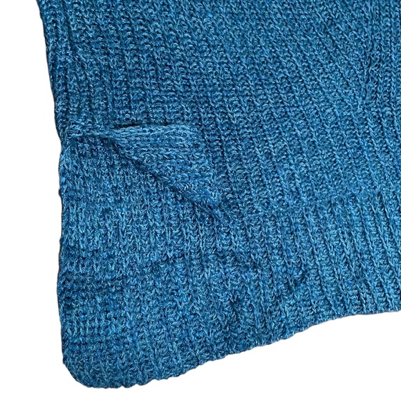 Faded Glory Aqua Baltic Sea Shawl Collar High Low Womens Sweater Size XL (16-18) - Picture 15 of 16